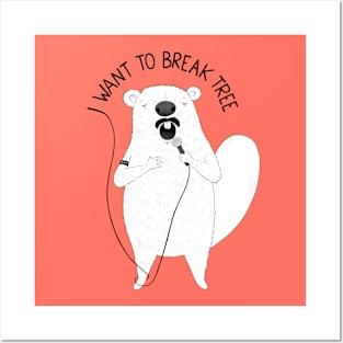 I Want To Break Tree | Animal Karaoke | Red Posters and Art